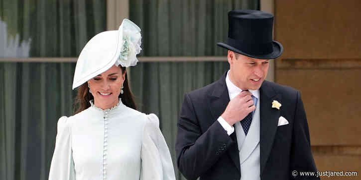 Kate Middleton Steals The Show In A Pretty Floral Fancy Hat at Buckingham Palace Garden Party