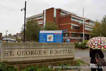 St George’s Hospital Tooting staff prepare to walk out