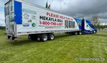 Trucks to display photos of missing person Mekayla Bali in hopes of locating her