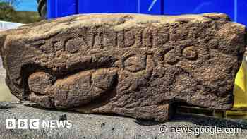 Lewd Roman insult found on stone near Hadrian's Wall - BBC
