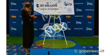 Hamilton, Ont. mother wins $60M from April Lotto Max draw