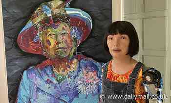 'Algorithm Queen': Robot artist Ai-Da creates an portrait of Elizabeth II to mark Platinum Jubilee 