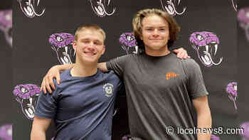 Century's Brandon Miller and Wyatt Merzlock sign NLI's to cheer for Idaho State - Local News 8 - LocalNews8.com