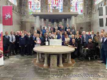 Freemasons in Cornwall present money for charities at Tintagel | Falmouth Packet - Falmouth Packet