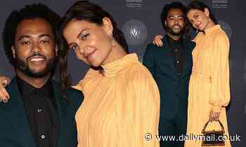 Katie Holmes and boyfriend Bobby Wooten III make red carpet debut at The Moth Ball Gala