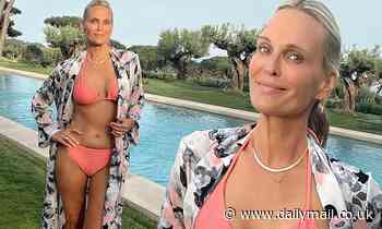 Molly Sims youthful in eye-popping bikini snaps while celebrating turning 49: 'Birthday behavior'