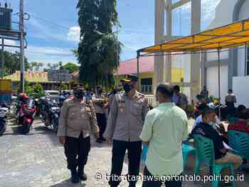 Kapolres Gorontalo Kota Cek Langsung Personel Pengamanan Ibadah Kenaikan Isa Almasih - TribrataNews Polda Gorontalo