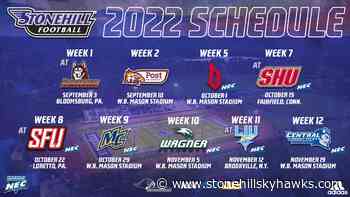 Stonehill Skyhawks 2022 Football schedule Release - Stonehill College Athletics
