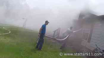 Dash-cam video & radio traffic from Michigan house fire - STATter911