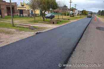 Avanza el nuevo asfalto en la calle Doctor Muñiz en Pueblo Nuevo - Lujan Hoy
