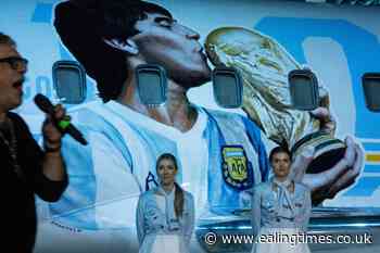 Flying museum honours Diego Maradona - Ealing Times