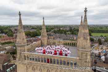 Choir sings from top of 163ft tower at Cambridge college - Ealing Times