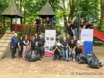 Der Rotary Club Ansbach und der Rotaract Club Ansbach haben sich an der Aktion der Stadt Ansbach „Ansbach putzt sich raus“ beteiligt - fränkischer.de