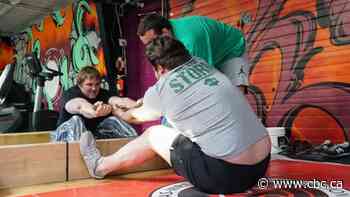 Mas wrestling isn't common in Canada, but Calgary is a growing hub