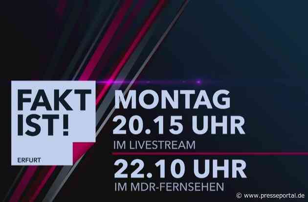 MDR-Talk „Fakt ist!“: „Wohlstand, Reichtum, Erbenglück – für Ostdeutsche ein Wunschtraum?“