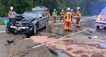 Frau verletzt sich nach Aquaplaning auf der A 5 bei Bruchsal - BNN - Badische Neueste Nachrichten