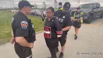 Toronto lawyer says she's 'shaken up' after arrest outside Doug Ford rally near Hamilton airport