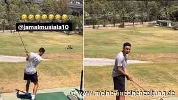 Jamal Musiala versagt beim Golf: DFB-Kollege kann sich nicht mehr halten