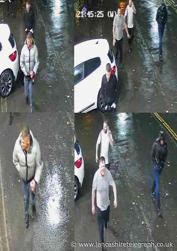Men in CCTV wanted over Blackburn Halloween attack