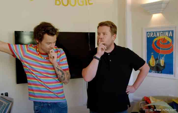 Watch Harry Styles make his latest music video with James Corden for $300