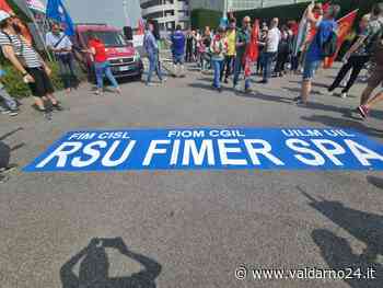 Fimer, sit in di protesta davanti ai cancelli della sede di Vimercate. I sindacati: "manifestazione riuscita" - Valdarno24