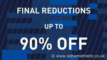 Club Shop Deals - News - oldhamathletic.co.uk