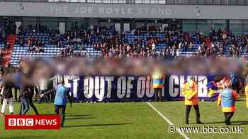 Oldham Athletic pitch protesters to face club bans - BBC