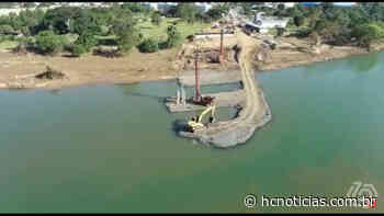 Imagens de drone registram evolução da ponte Stélio Boabaid, entre Capivari de Baixo e Tubarão - HC Notícias