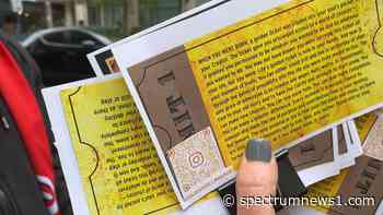 Cincinnati woman distributes golden tickets to spread hope - Spectrum News 1