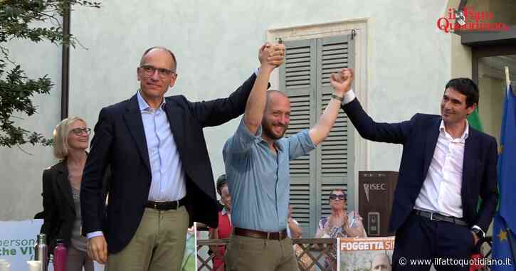 Letta e Fratoianni a Sesto San Giovanni per il candidato di centrosinistra e M5s: “Chi vince primarie è nome di tutti. Coalizione larga o ci sarà il primo governo di destra”