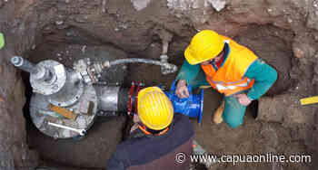 Capua. VIDEO: Servizio Acquedotto Capua: trovata la perdita. Si lavora per il ripristino. - Capuaonline.com