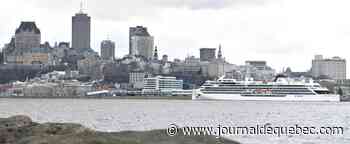 Un navire échoué sur le fleuve Saint-Laurent