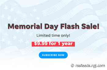 Memorial Day sale: $9.99 for one year