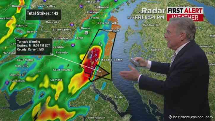 Maryland Weather: Tornado Watch Canceled For State, Severe Thunderstorm Warning Over