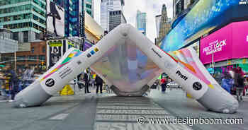 pop up/drop off: inflatable architecture by pratt students is a quilt of recycled plastic - Designboom