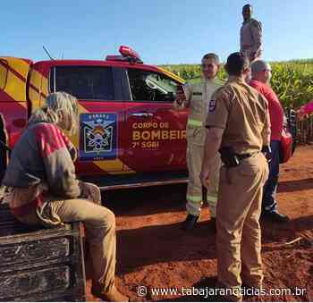 Bombeiros e Policia militar encontram idosa desaparecida em área rural de Cambara. - Tabajara Notícias