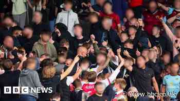 Turf Moor: Fans banned after seats and bottles thrown