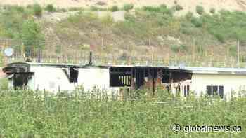 One person dies following mobile home fire in Oliver, B.C - Global News