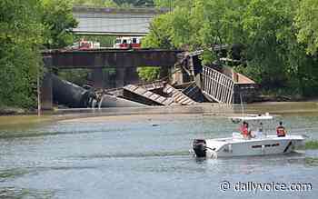 Crude Oil Carrying Train Cars Derail, Fall Off Bridge Into Allegheny River: Authorities - Daily Voice