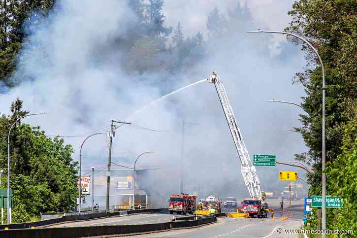 Pioneer Square Mall in Mill Bay 'totally lost' after third blaze - Times Colonist