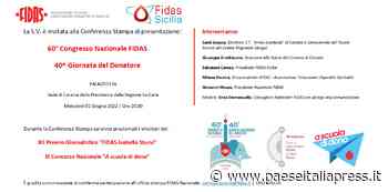 Catania capitale del dono per il 60°Congresso Nazionale FIDAS - Paese Italia Press