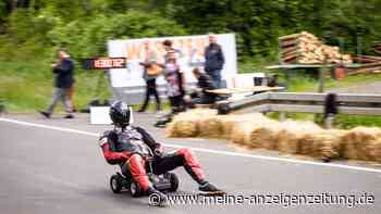Mit 130 km/h den Abhang hinunter - Bobby-Car-Weltrekord