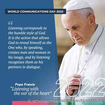 St. Thomas the Apostle Parish, Markham - SHARELIFE AND WORLD COMMUNICATIONS DAY - Archdiocese of Toronto
