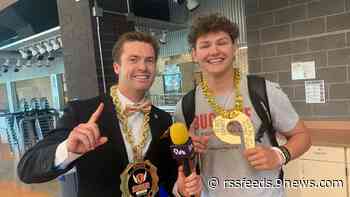 Erie's Blake Barnett wins the 9NEWS Swag Chain