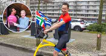 Ben en zijn gele kanarie halen 3400 euro op voor Hersenstichting: 'Ik word als Sinterklaas onthaald' - PZC