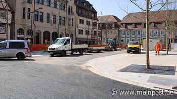 Vollsperrung: Der Sonnenplatz in Tauberbischofsheim bekommt finale Asphaltdecke - Main-Post