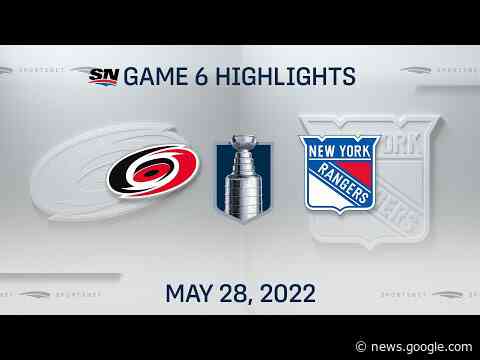 NHL Game 6 Highlights | Hurricanes vs. Rangers - May 28, 2022 - SPORTSNET