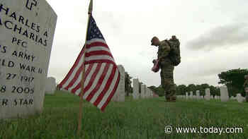'The Old Guard' will leave flags at each grave in Arlington National Cemetery this weekend