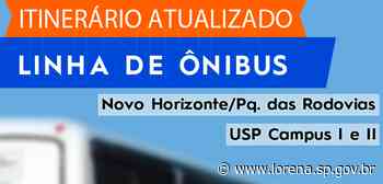Itinerários de três linhas de ônibus são atualizados em Lorena - lorena.sp.gov.br