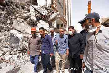 Iranian police disperse crowd gathered at collapsed building - Ealing Times